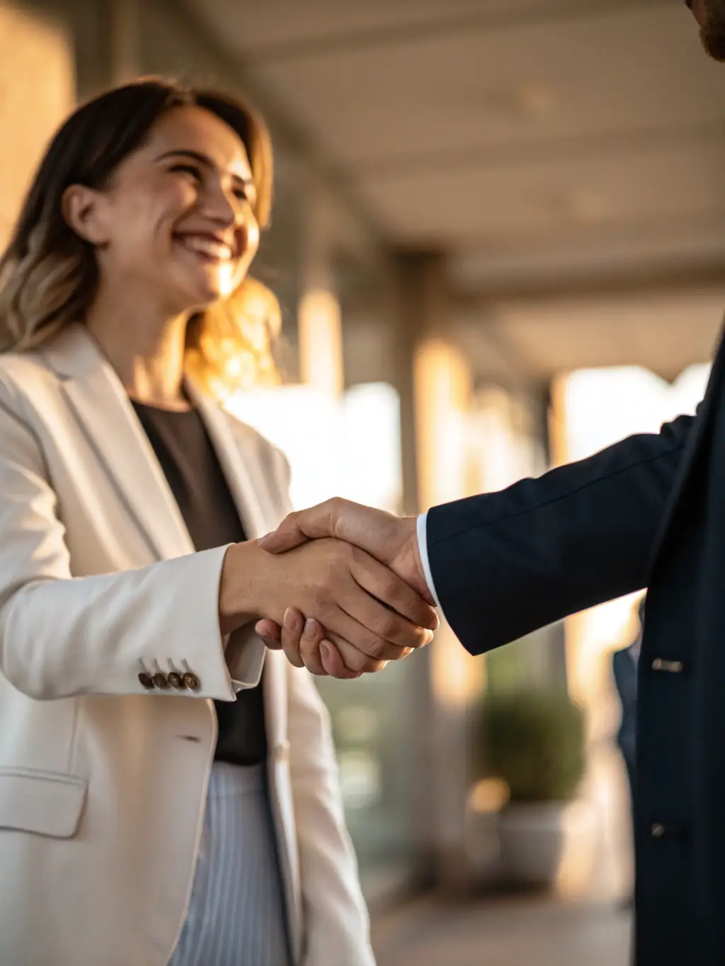 An image of a handshake over a global map, representing international cooperation and deal-making, used to represent Lexum House of Law's International Transactions service.